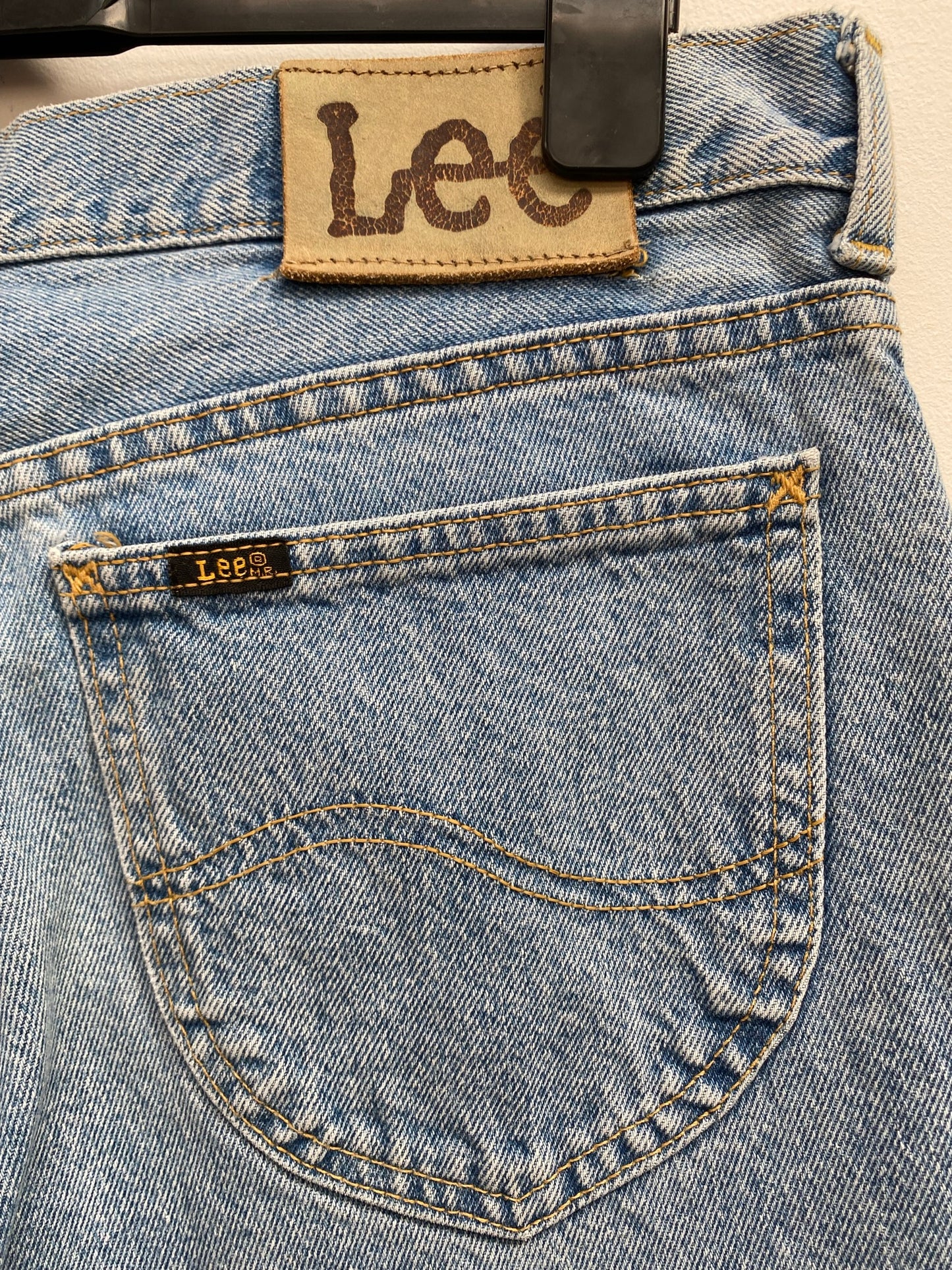 70s Denim Flared Lee Jeans Size 34-34 - Ex Hire Fancy Dress Costume