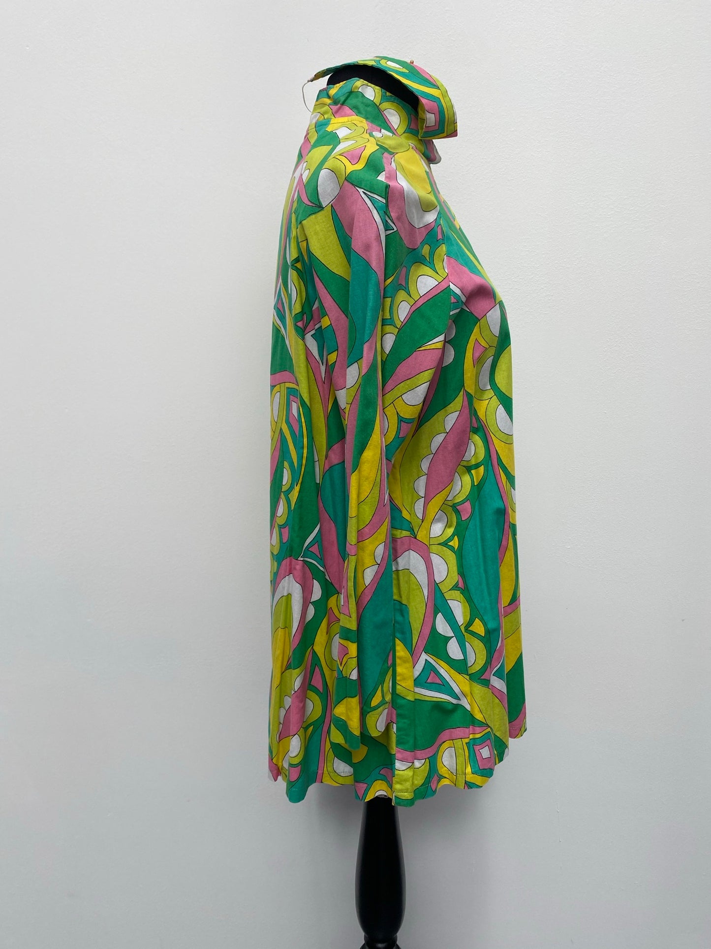 Ladies 70s style Pop Multi Coloured Shirt Small/Medium - Ex Hire Fancy Dress Costumes