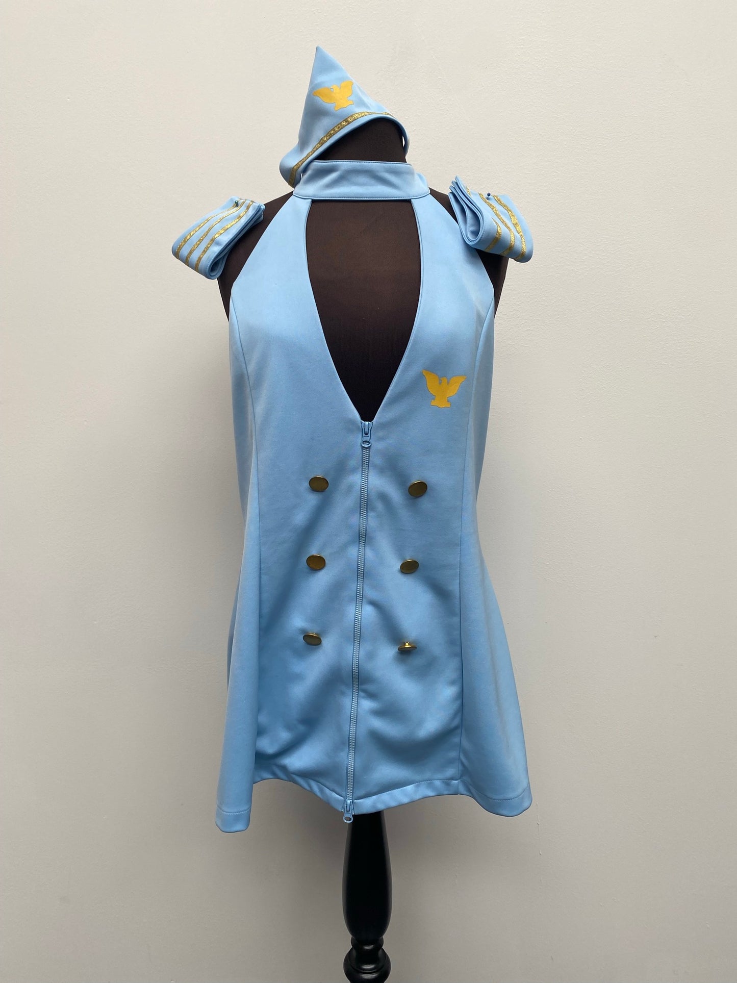 Sexy Blue Ann Summers Air Hostess Costume - Ex Hire Fancy Dress Costume  Uniforms