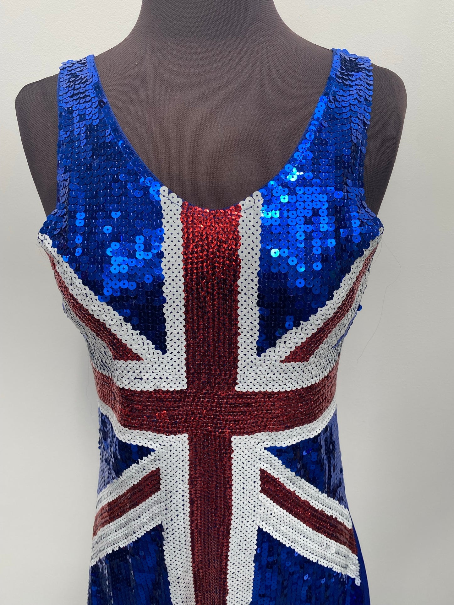 Spice Girls Geri Ginger Spice Union Jack Dress Size Medium  - Ex Hire Fancy Dress Costume