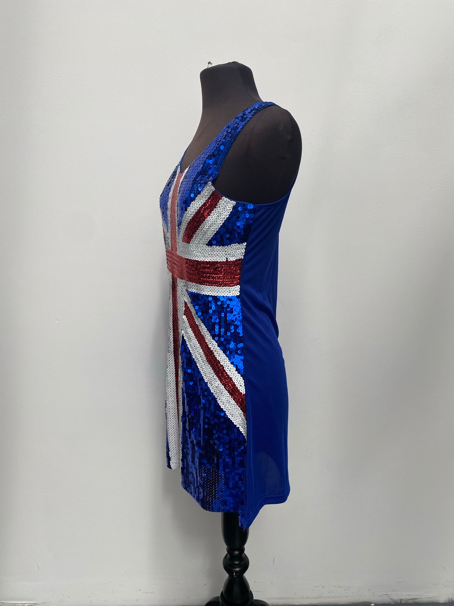 Spice Girls Geri Ginger Spice Union Jack Dress Size Medium  - Ex Hire Fancy Dress Costume