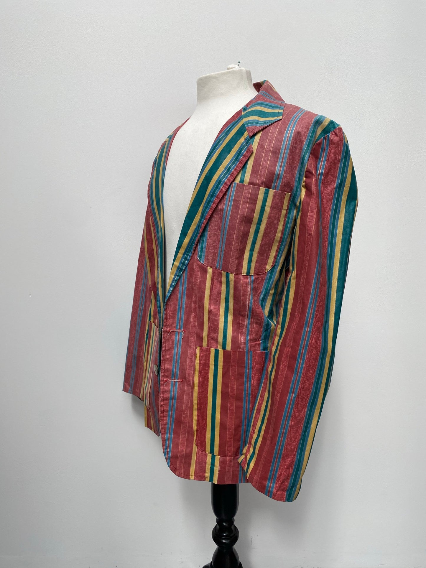 1920s style Multi Coloured Striped Blazer & Trousers or Quartet - Ex Hire Fancy Dress Costumes