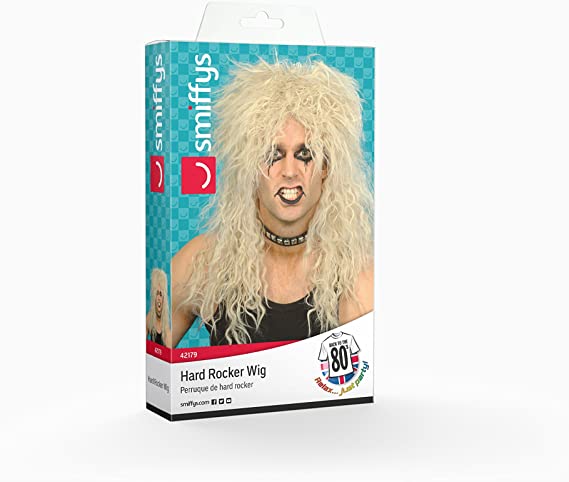 NEW Smiffys 80s Hard Rocker Wig - Blonde