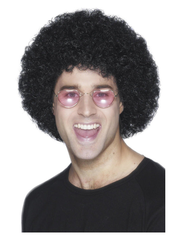 NEW Smiffys Economy Afro Wig Black