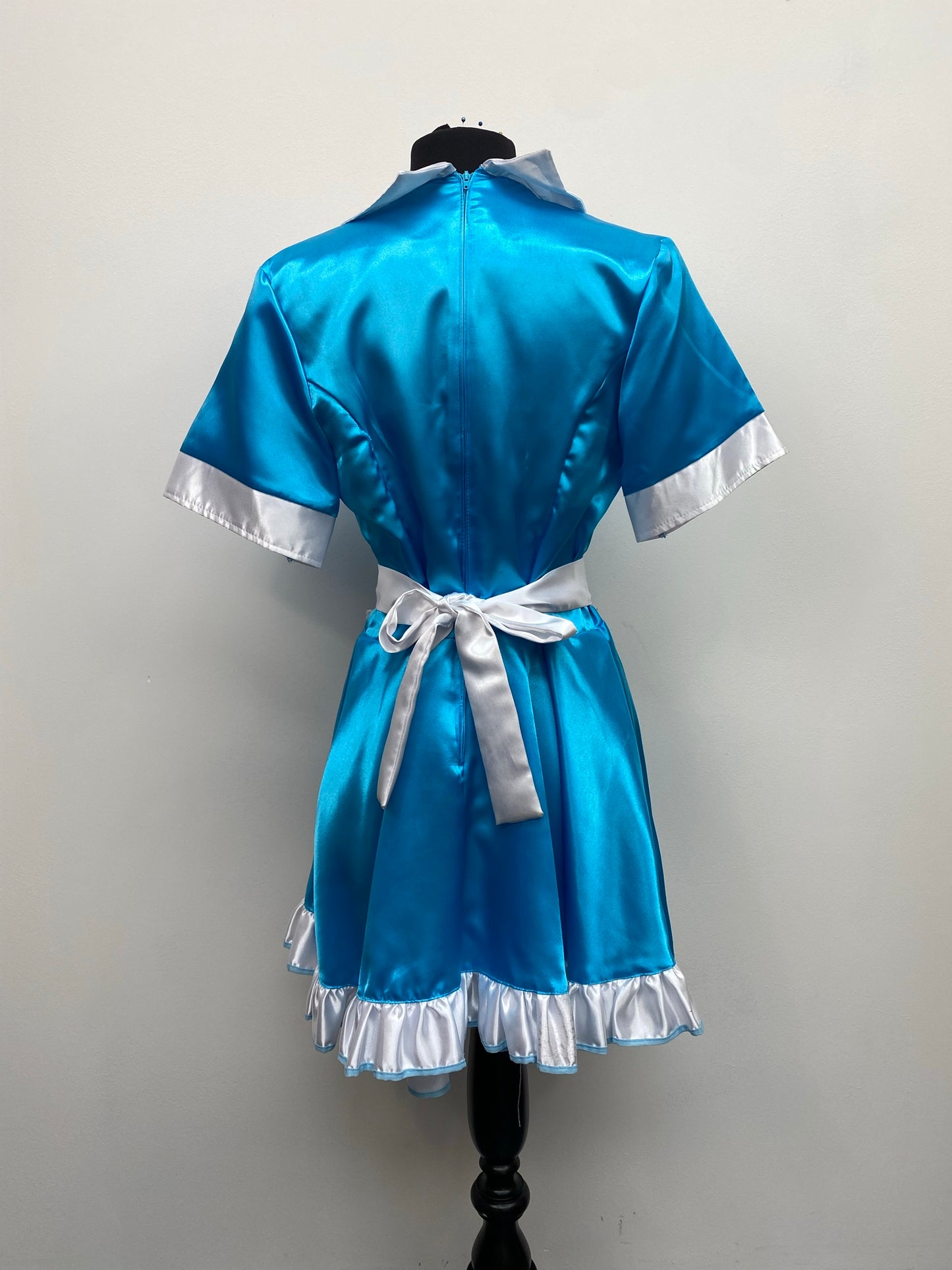 Blue 50s Waitress Size Small - Ex Hire Fancy Dress Costume