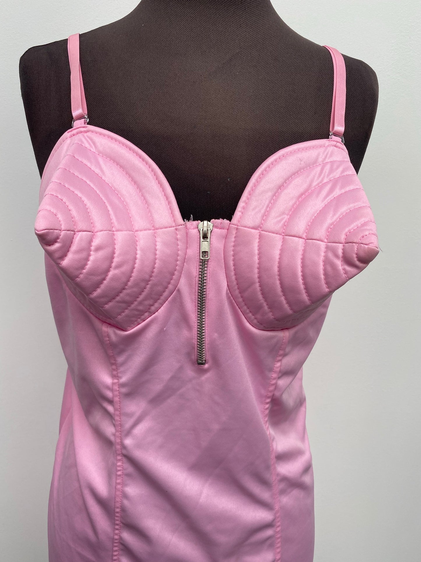 Adults Madonna Pink Cone Bra Top Size - Ex Hire Fancy Dress Costume