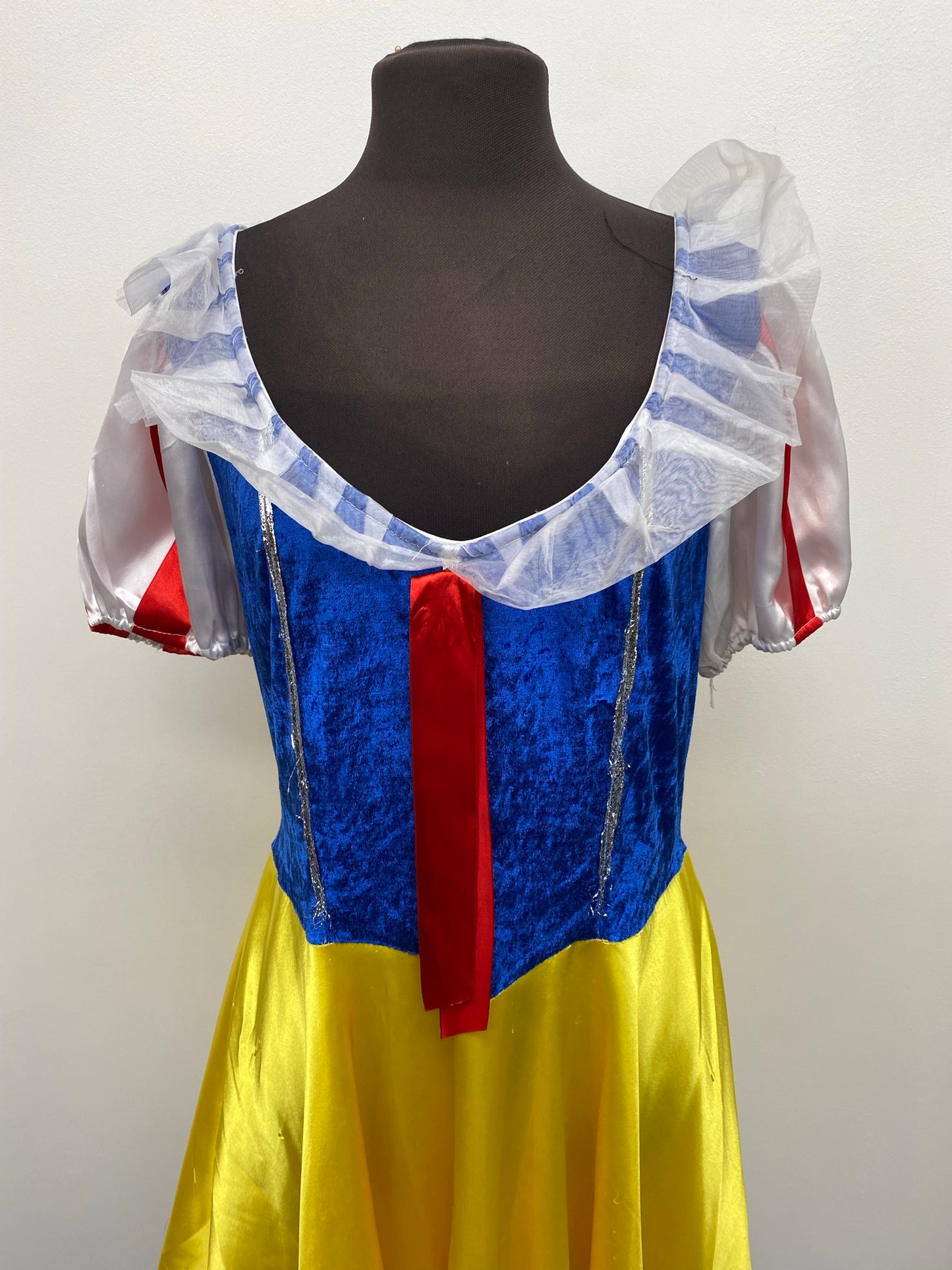 Adults Short Snow White Dress Size Large - Ex Hire Fancy Dress Costume