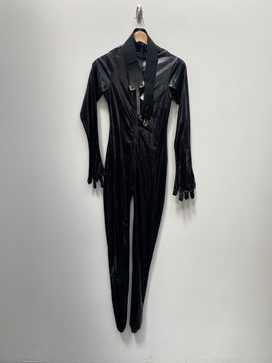 Black PVC Catsuit Small/Medium - Catwoman / Matrix - Ex Hire Fancy Dress Costume