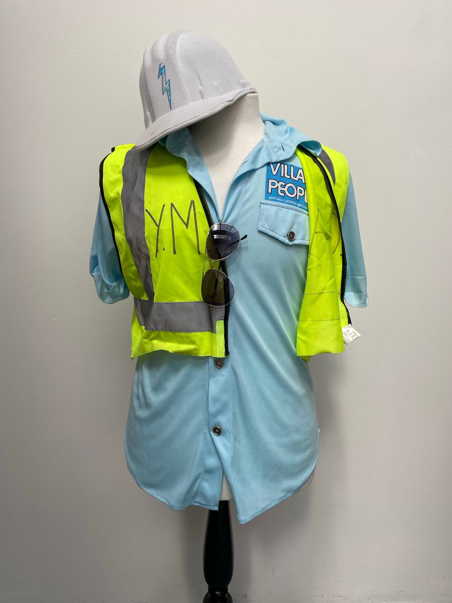 The Village People Workwear YMCA Large - Ex Hire Fancy Dress Costume