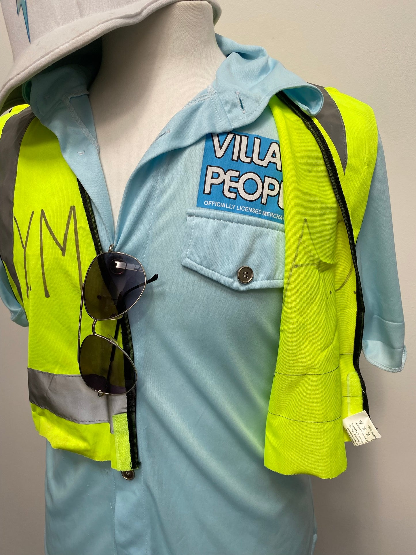 The Village People Workwear YMCA Large - Ex Hire Fancy Dress Costume