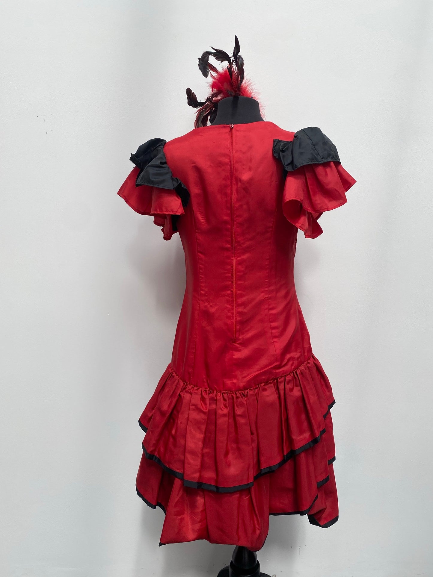 Red Showgirl/Saloon Girl Size 10 - Ex Hire Fancy Dress Costume