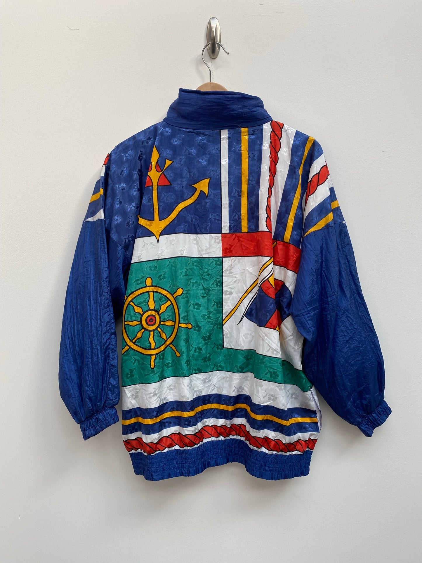 Vintage 80s nautical themed shell jacket Size M - festival wear