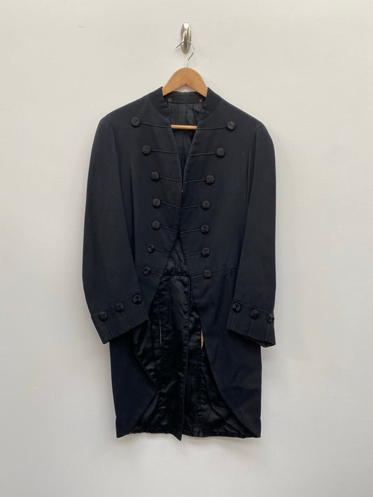 20s Black Military Style Tailcoat Size Small The Beatles - Vintage Clothing/Ex Hire Fancy Dress Costume
