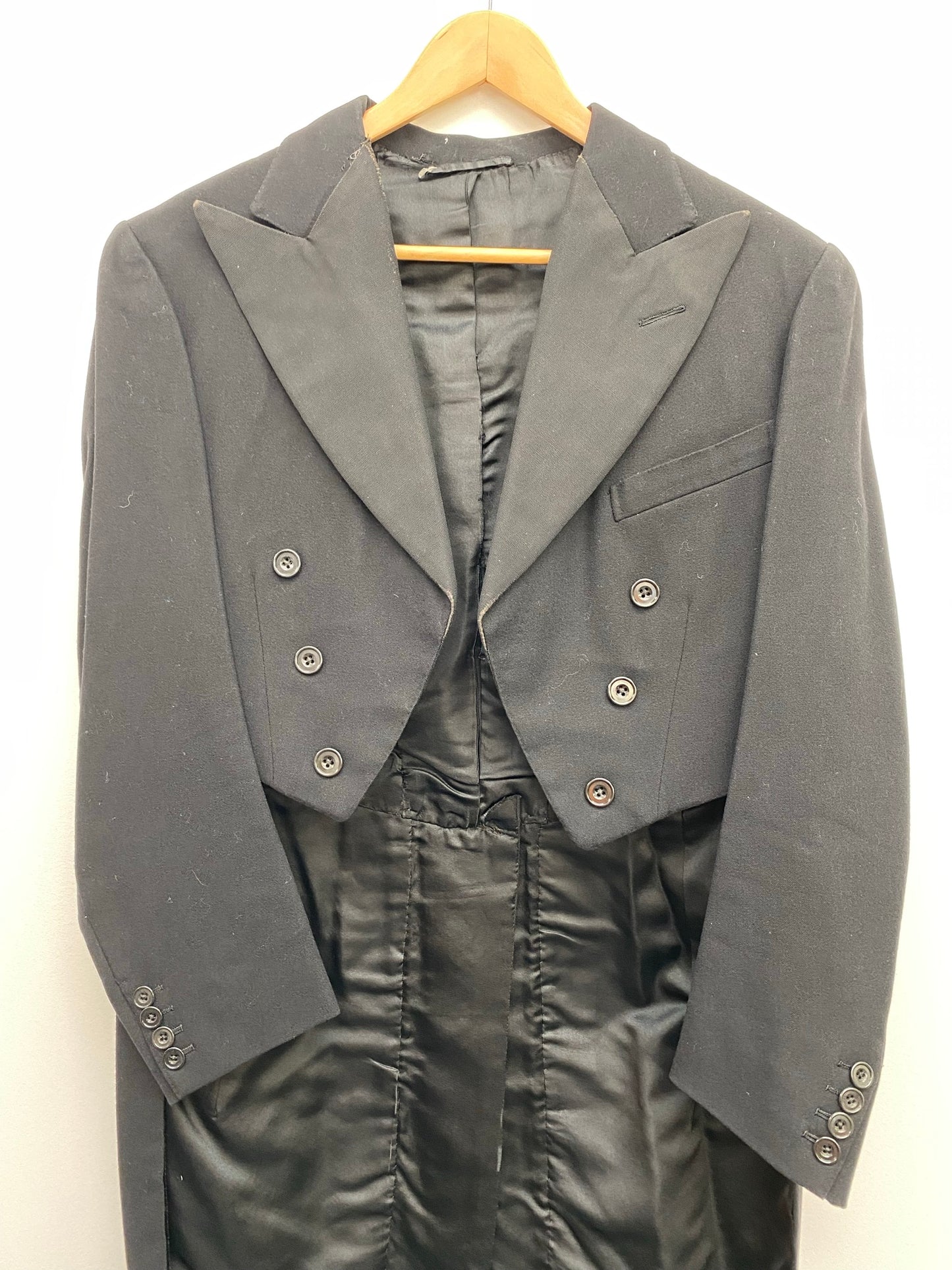Ringmaster Black Tailcoat Small/Medium DAMAGED LINING - Ex Hire Fancy Dress Costume