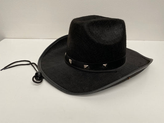 Cowboy Hat with Studs Black - New