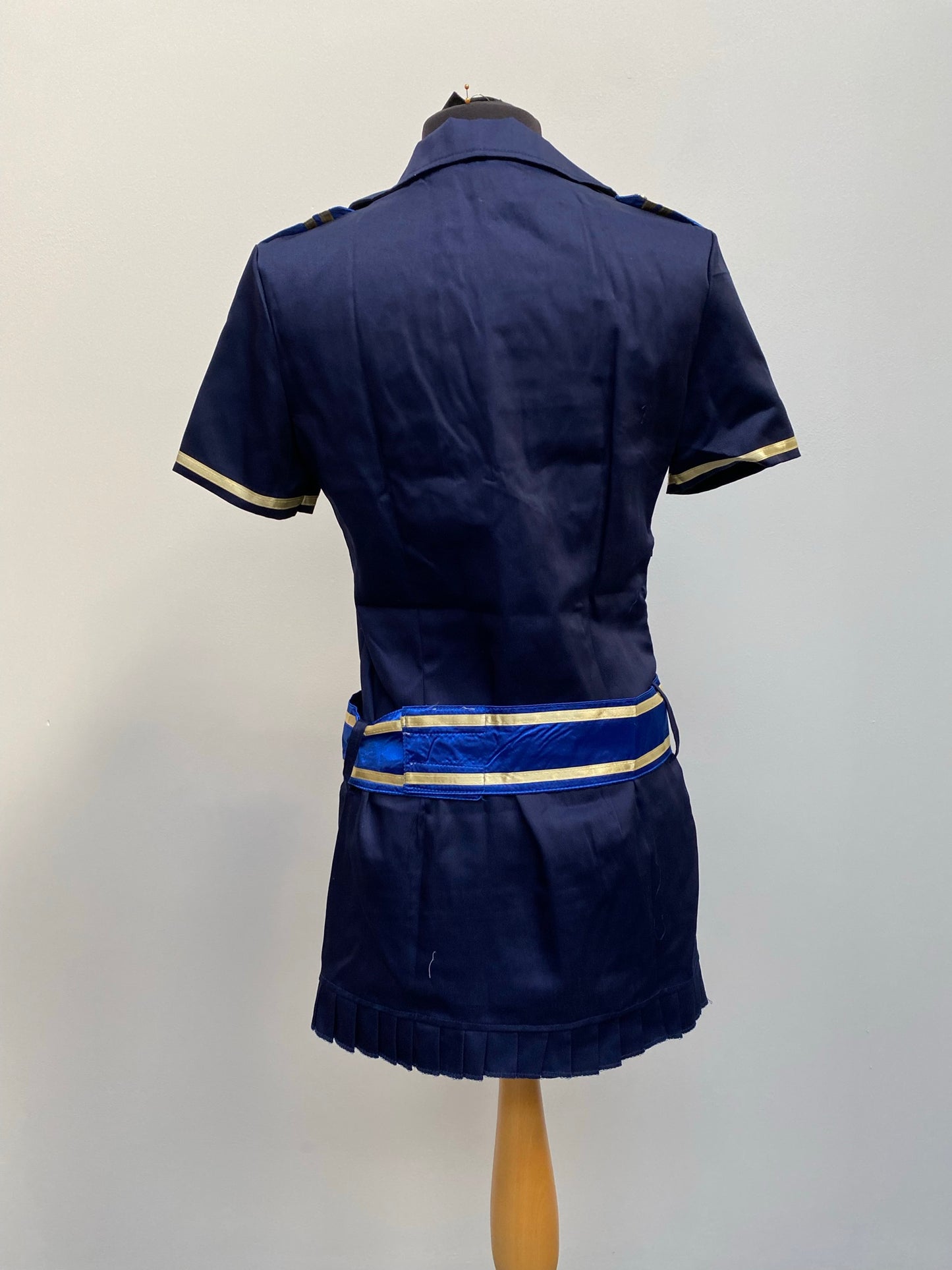 Navy Sexy Sailor Girl Outfit Size 10-12 - NEW Fancy Dress Costume Uniforms