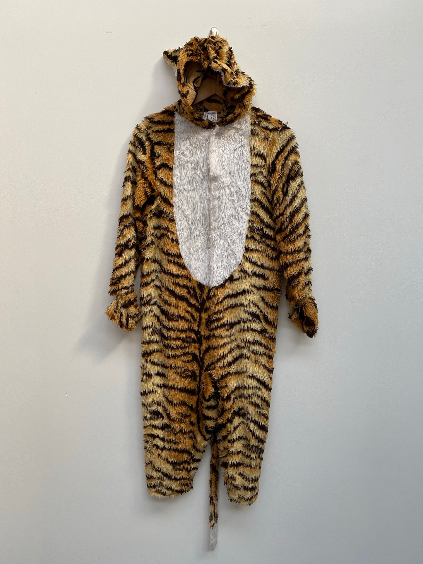 Childs Furry Tiger Costume Size 152cm approx age 10-12 years - Ex Hire Fancy Dress Costume