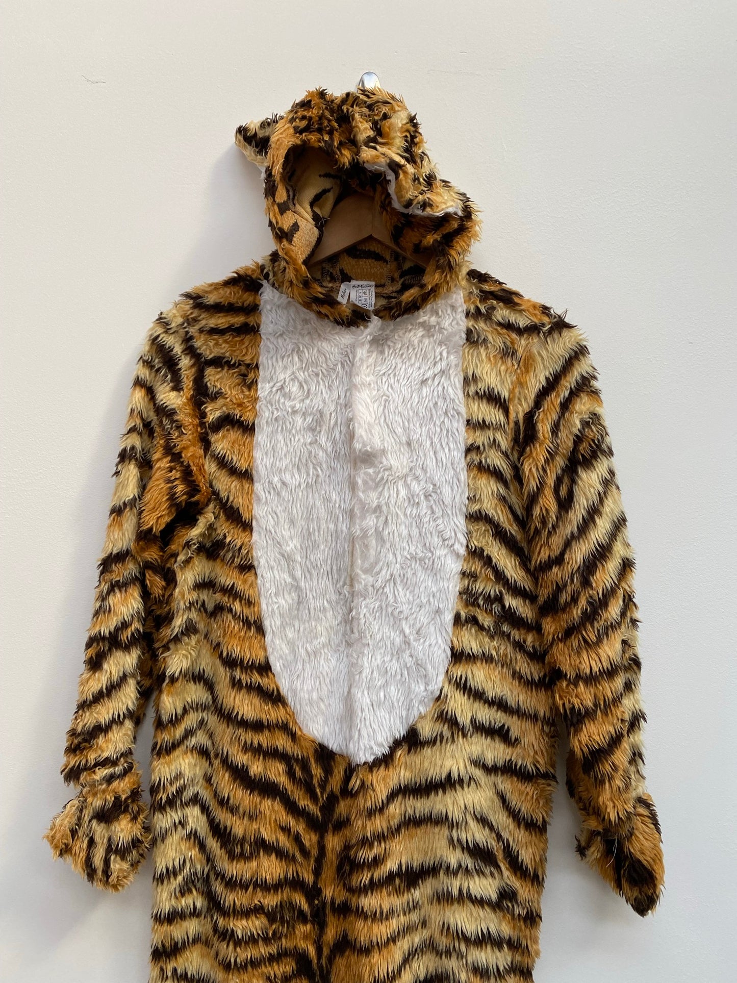 Childs Furry Tiger Costume Size 152cm approx age 10-12 years - Ex Hire Fancy Dress Costume