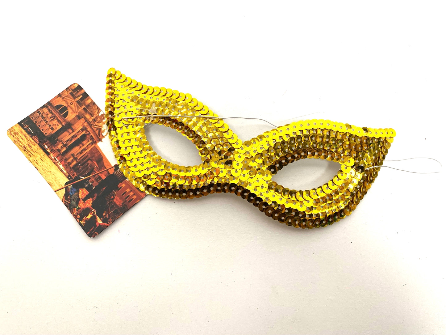 Gold sequin Masquerade eye mask - New