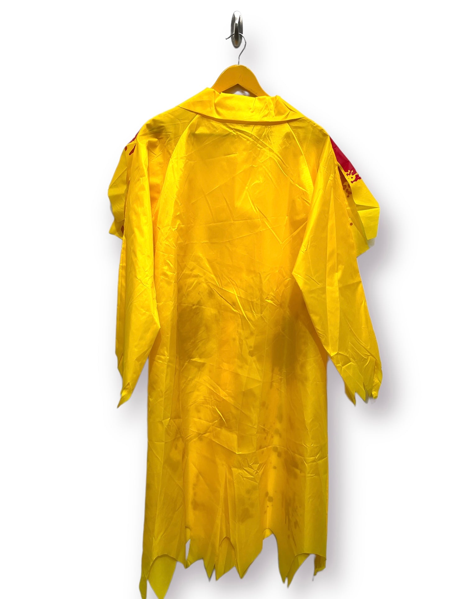 Halloween Yellow Bloodied Sou'wester fisherman jacket & hat Size M - UNUSED Ex Hire