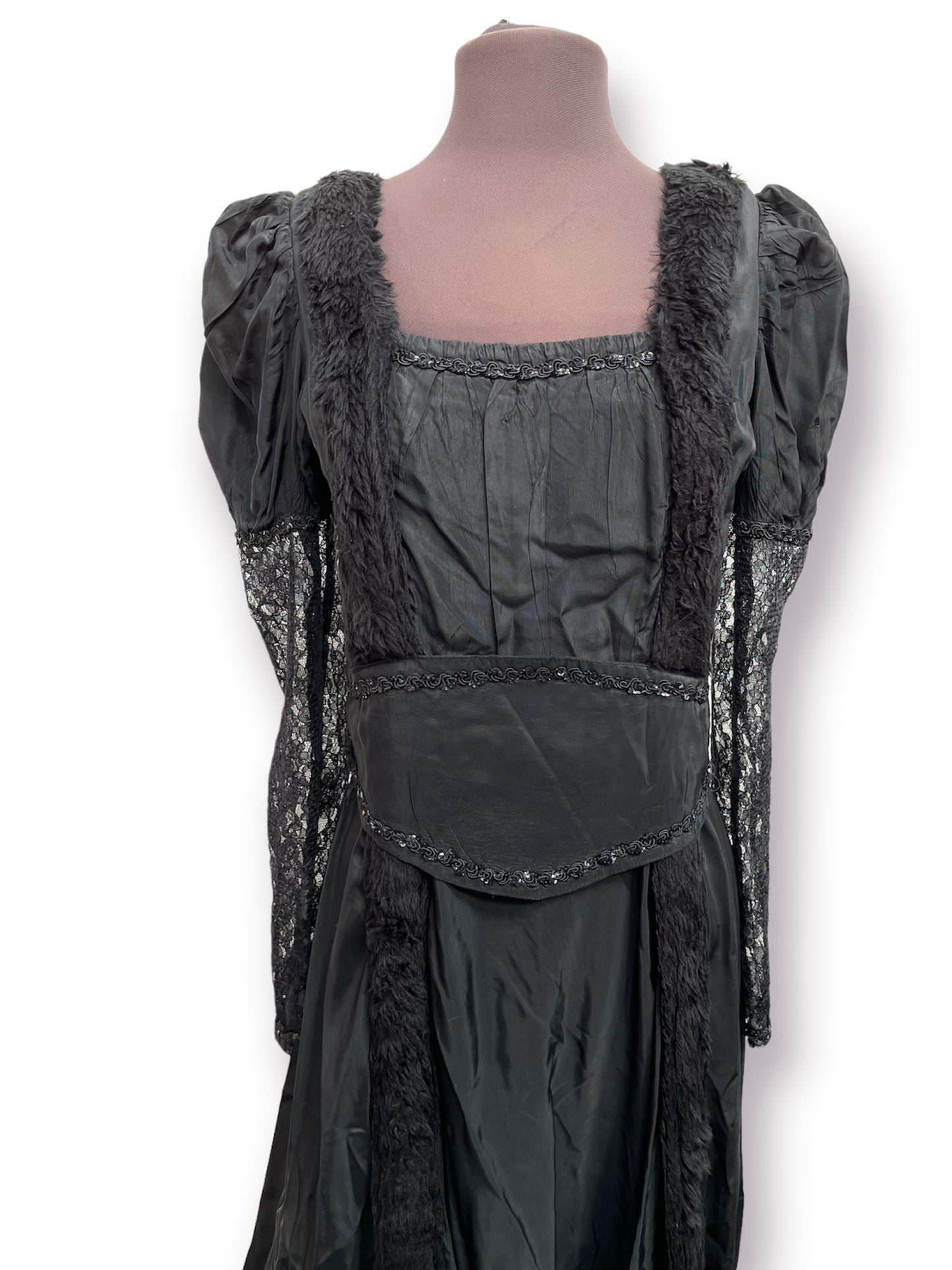 Halloween Black Widow Witch Dress Medium - Ex Hire Fancy Dress Costume