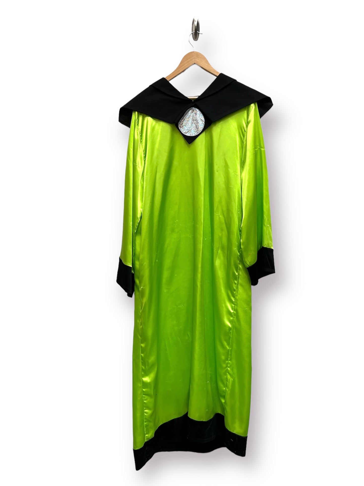 Halloween Green Alien Costume with Gloves Size Medium NO MASK - Ex Hire Fancy Dress Costume