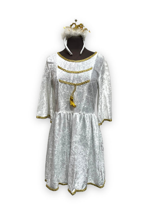 NEW Christmas Angel Dress Child Large or Adult XS - Fancy Dress Costume Nativity