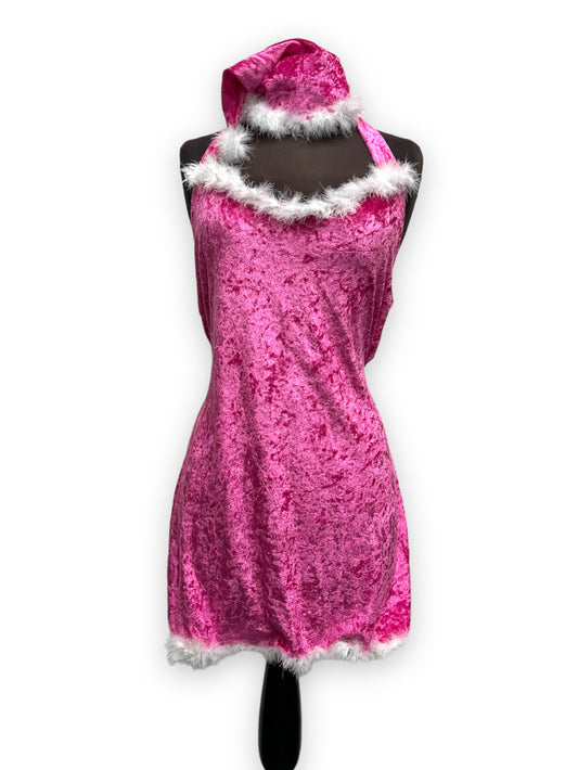 Pink Ms Christmas outfit Size Small - Ex Hire Fancy Dress Costume