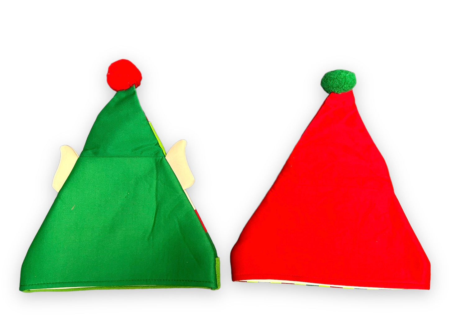 Pair of Christmas Hat - Snowman & Elf - Used