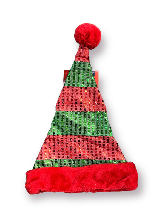 Red & Green Sequin Elf Hat