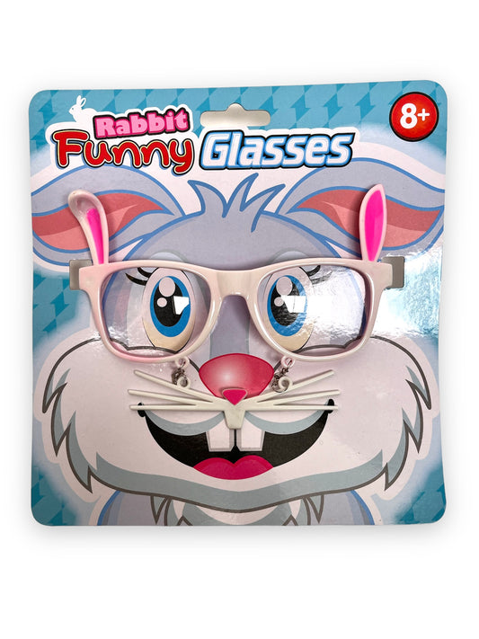 Easter Bunny Novelty Glasses with hanging Whiskers & Teeth