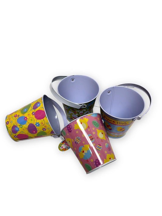 Small Easter Tin Buckets