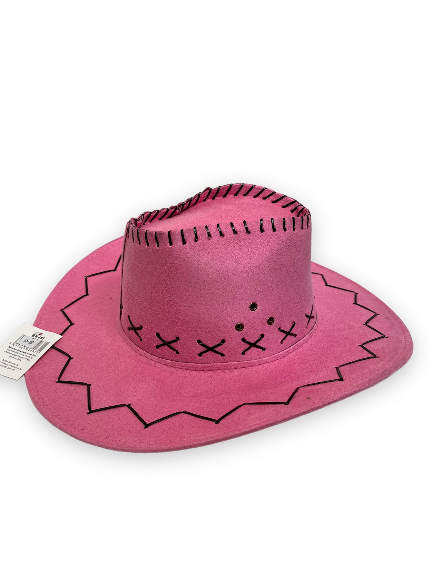 Faux suede Cowboy hat Pink - New